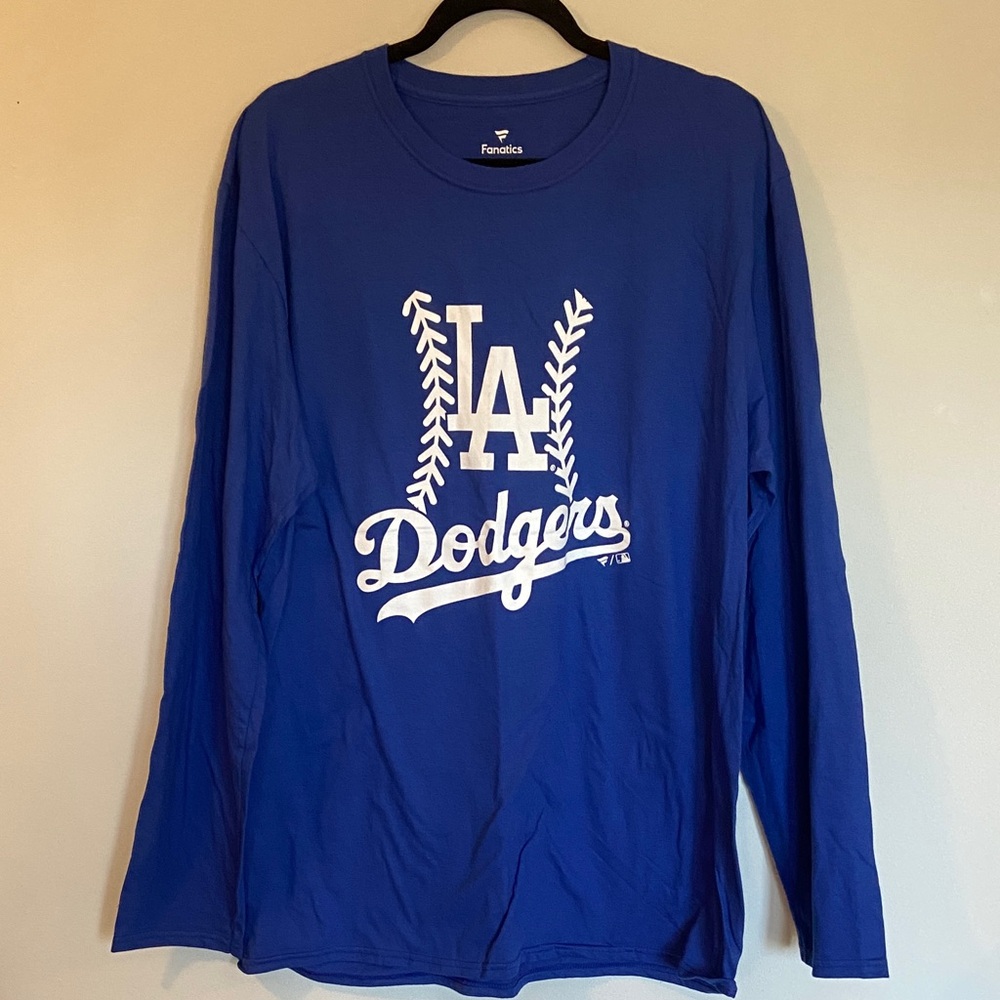 NWOT Fanatics Los Angeles Dodgers Blue Long Sleeve Shirt 17 Ohtani